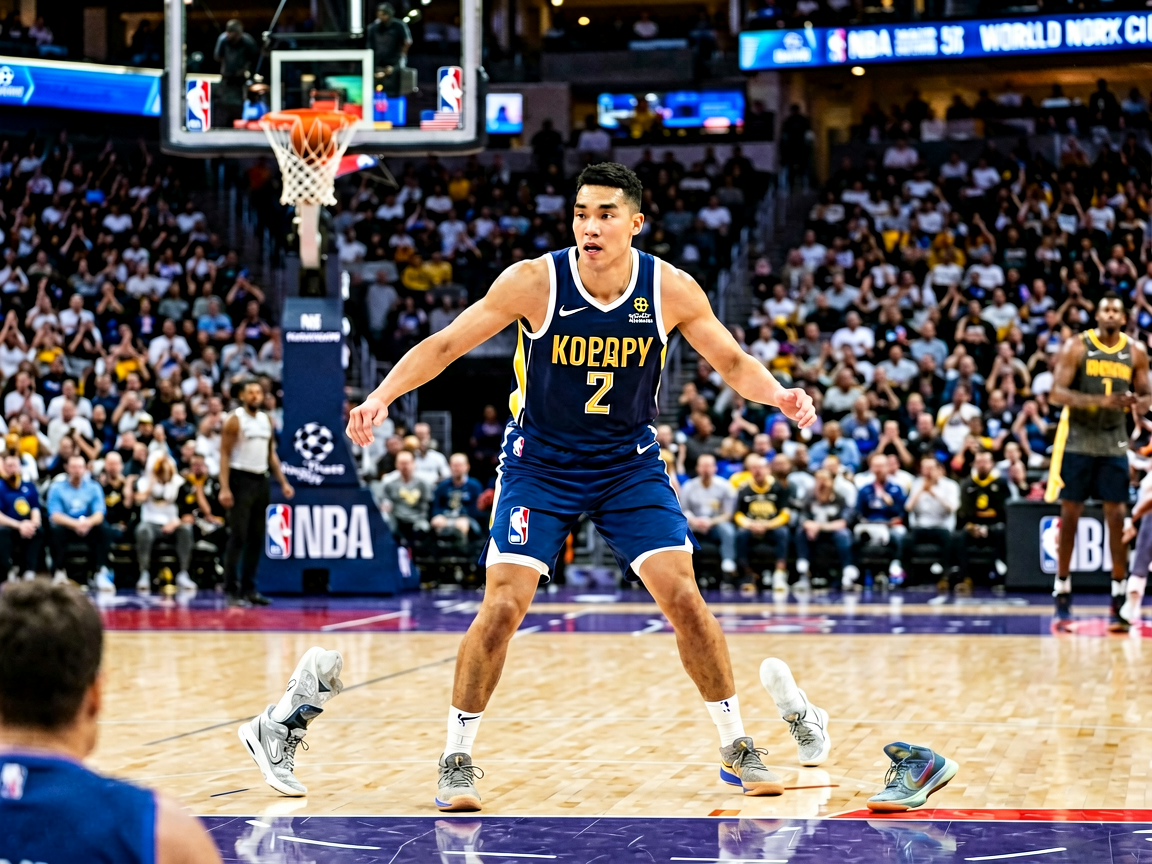 篮球赛事直播场景，NBA比赛现场精彩瞬间